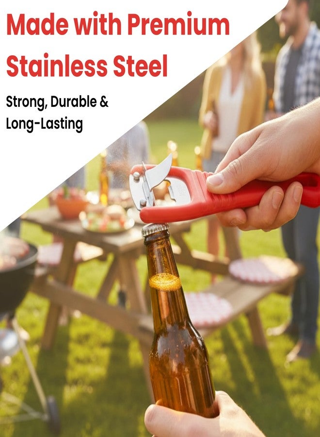 رويال فتاحة زجاجات مسطحة من الفولاذ المقاوم للصدأ من رويال، فتاحة زجاجات/علب بيرة، مثالية للمنزل والمطاعم والحانات، سهلة الاستخدام، من مستلزمات البارات - Image 3